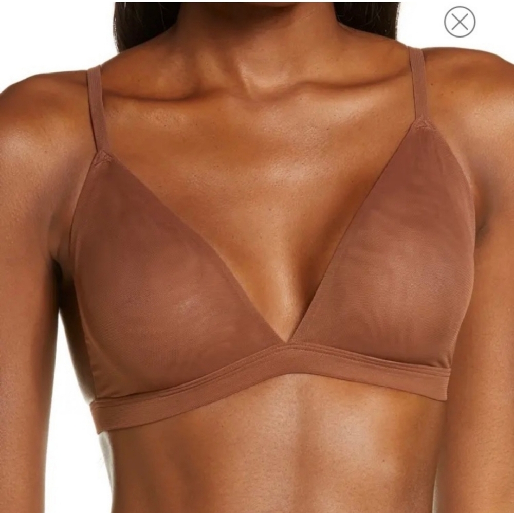 Skims Mesh Triangle Bralette - image 1